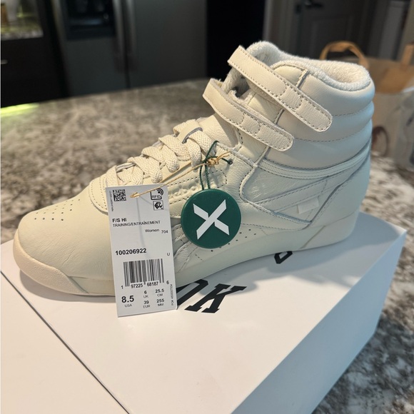 Anine Bing Shoes - Anine Bing x Reebok Cream High-Top Sneakers